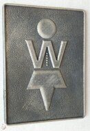 Табличка знак  туалет 53-21